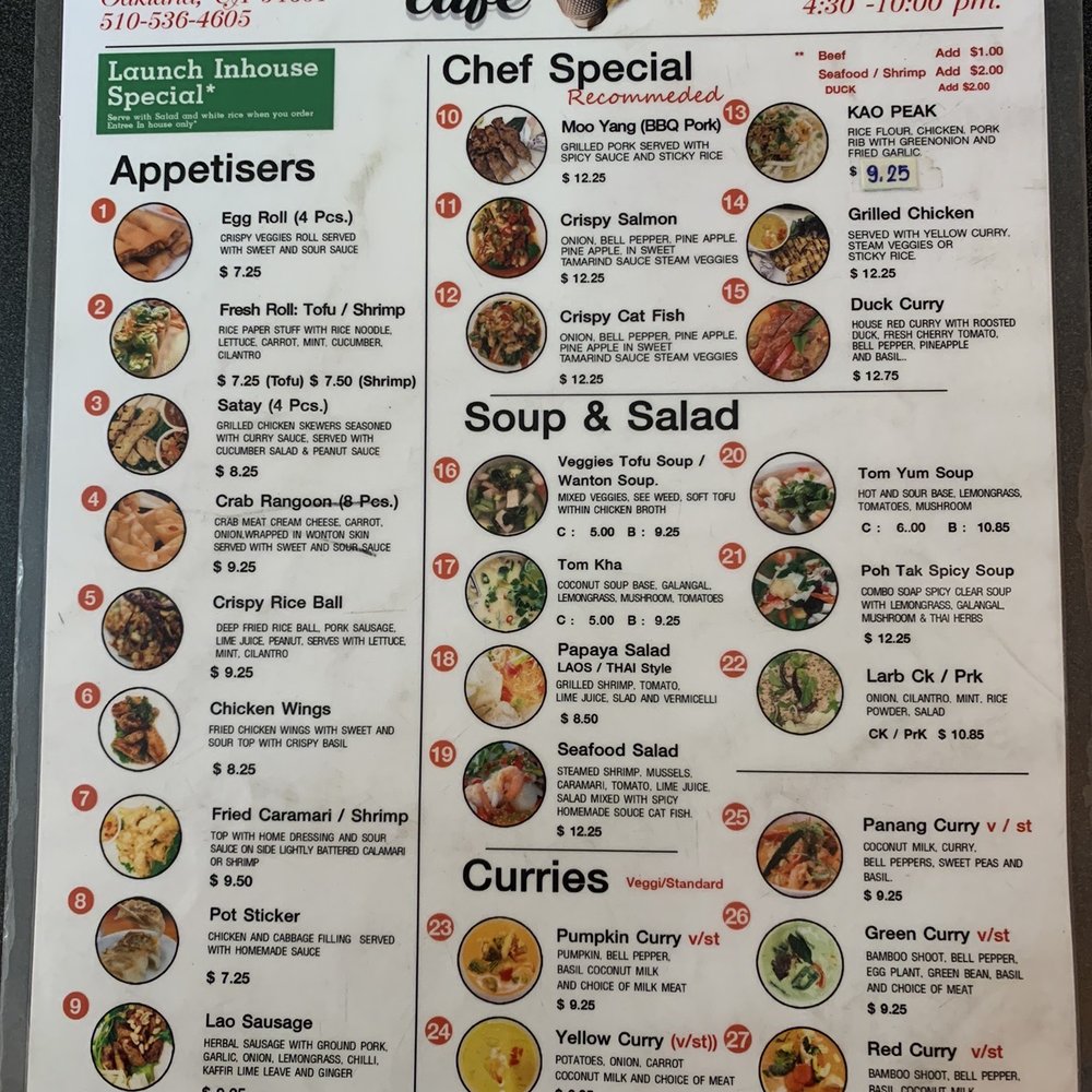 Sticky Rice Cafe - Menu - Thai Near Me - Oakland, California Sticky Rice Cafe - Menu - Thai Near Me - Oakland, California