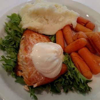 Glen Iris Inn - Lunch salmon dish . - Bed & Breakfast Near Me - Castile, New York Glen Iris Inn - Lunch salmon dish . - Bed & Breakfast Near Me - Castile, New York