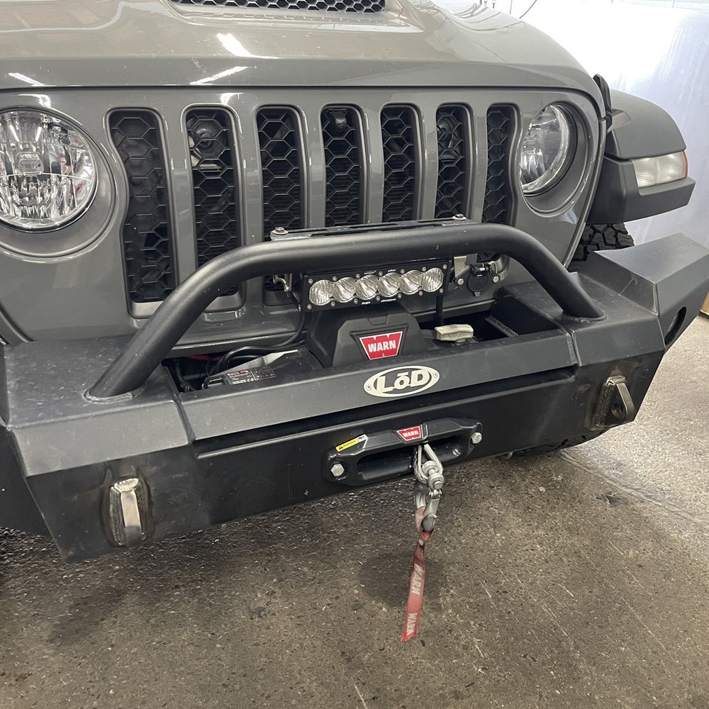 Clinton Welding & Fabricating - Fixed bumper with driver side hitch connection welded back on AND passenger connection reinforced weld - Metal Fabricators Near Me - Buffalo, New York