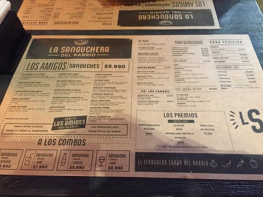 Menu photo 5 La Sanguchera del Barrio Las Condes, RM