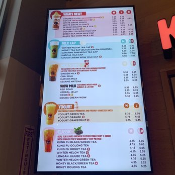Kung Fu Tea - Menu - Bubble Tea Near Me - Atlanta, Georgia