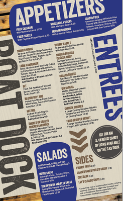 Menu photo 8 Boat Dock Bar & Grill Blue Ridge, GA