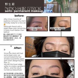 Semi-permanent makeup