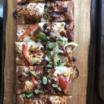 Ferch's Crafthouse Grille - BBQ Chicken Flatbread (missing the chicken) - New American Near Me - Wauwatosa, Wisconsin Ferch's Crafthouse Grille - BBQ Chicken Flatbread (missing the chicken) - New American Near Me - Wauwatosa, Wisconsin