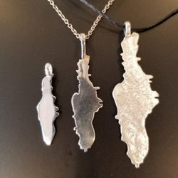Kaleidoscope Gallery - Steeling silver City Island Pendants
