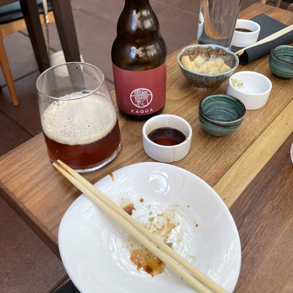 Sushi Lab Rooftop - Red ale beer. Also very good - Japanese Near Me - New York, New York