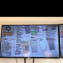 Happy Boba - Menu