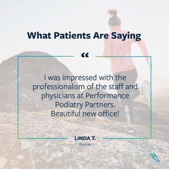 Performance Podiatry Partners - Testimonial for Performance Podiatry Partners - Podiatrists Near Me - Chicago, Illinois Performance Podiatry Partners - Testimonial for Performance Podiatry Partners - Podiatrists Near Me - Chicago, Illinois