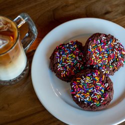 PhatBar Bakery & Cafe - Party Brownie Cookies and Latte