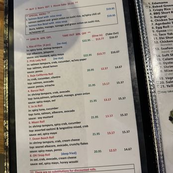 Katana Sushi - Menu - Sushi Bars Near Me - San Diego, California Katana Sushi - Menu - Sushi Bars Near Me - San Diego, California