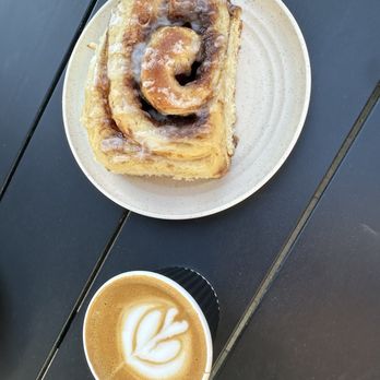 Hooligan’s Coffeehouse - Cortado and cinnamon roll. - Coffee & Tea Near Me - Mesa, Arizona Hooligan’s Coffeehouse - Cortado and cinnamon roll. - Coffee & Tea Near Me - Mesa, Arizona