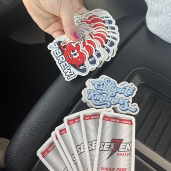 7 Brew Coffee - Jaylen @ 7brew is a literal rockstar! He gave us free stickers and served top notch service, best day ever! - Coffee & Tea Near Me - Lubbock, Texas