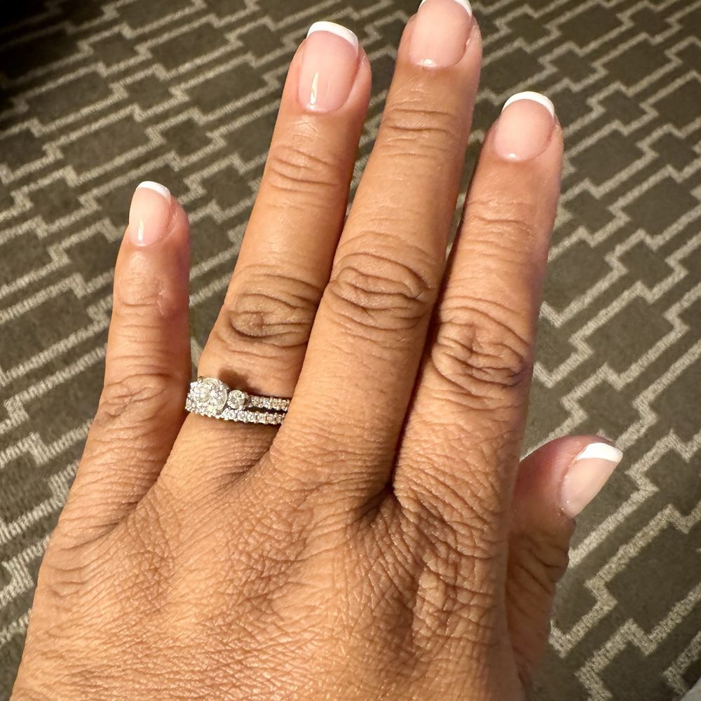 French gel mani French gel mani