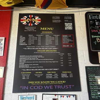 GB Fish & Chips - menu - British Near Me - Denver, Colorado