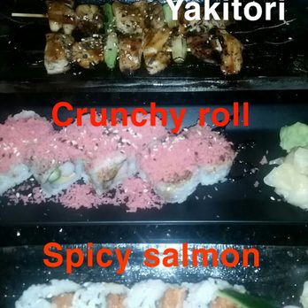 Tsukimi - Crunchy roll was sweet and good with asparagus! ! Happy hour rolls!! - Sushi Bars Near Me - Austin, Texas
