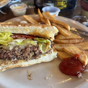 Ice House Pub - Ice house burger, no cheese. Med well. Pretty good! - American Near Me - Punta Gorda, Florida Ice House Pub - Ice house burger, no cheese. Med well. Pretty good! - American Near Me - Punta Gorda, Florida