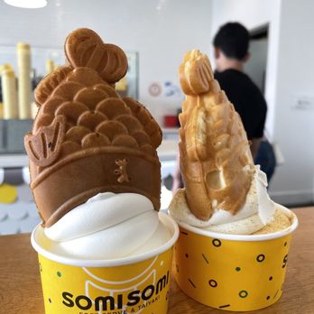 Somisomi - Sweet Corn Flavor Upside Down Taiyaki - Ice Cream & Frozen Yogurt Near Me - Irvine, California Somisomi - Sweet Corn Flavor Upside Down Taiyaki - Ice Cream & Frozen Yogurt Near Me - Irvine, California