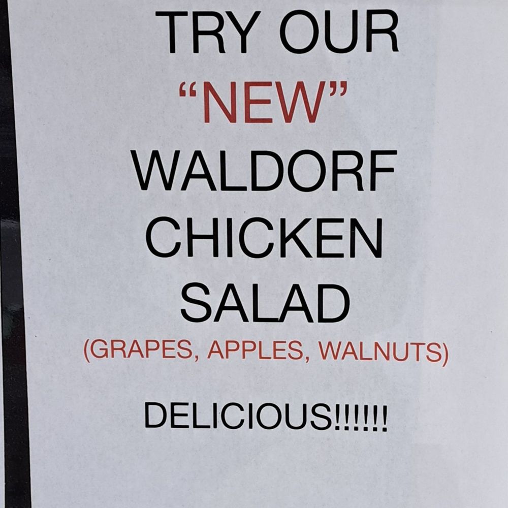 Bagels & - This is their version of a Waldorf salad. Truly disappointed. - Bagels Near Me - Lake Worth, Florida Bagels & - This is their version of a Waldorf salad. Truly disappointed. - Bagels Near Me - Lake Worth, Florida