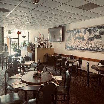 Bamboo Garden - Dining hall settings with wall art. - Chinese Near Me - Martinez, California Bamboo Garden - Dining hall settings with wall art. - Chinese Near Me - Martinez, California