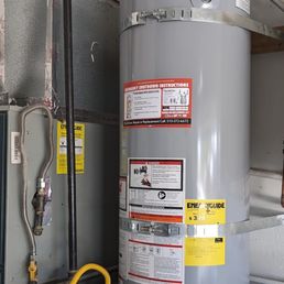 Our new replacement water heater tank!