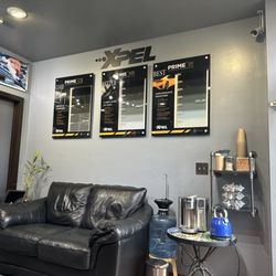 Advanced Tint - Cozy waiting room.