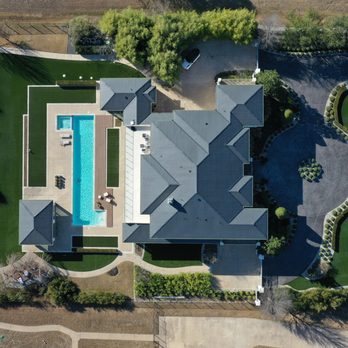 Swan Roofing - Eco-Star Niagara Concrete Tile Roof Color: Midnight Gray - Roofing Near Me - Plano, Texas Swan Roofing - Eco-Star Niagara Concrete Tile Roof Color: Midnight Gray - Roofing Near Me - Plano, Texas