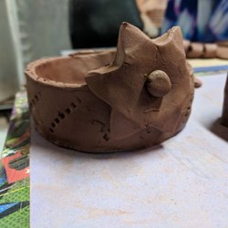 Grayling Ceramics - These are the pictures right after pottery class. Can't wait to see them after they're glazed