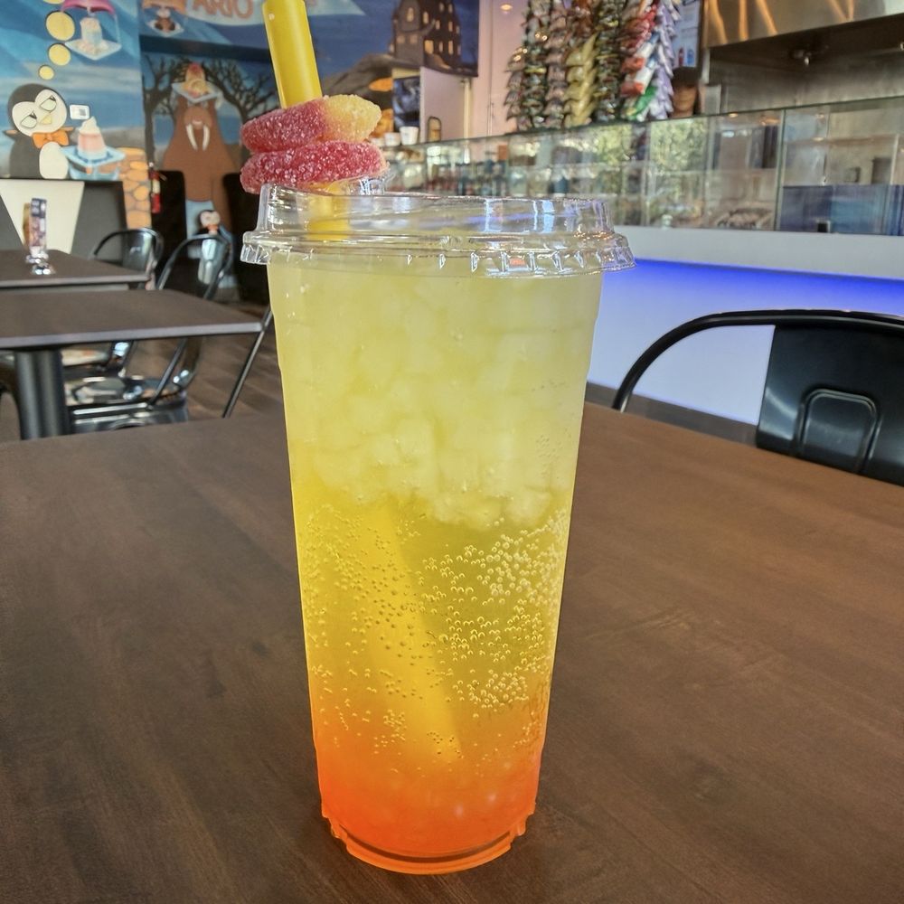 Vampire Penguin - Just peachy dirty soda - Shaved Ice Near Me - Ontario, California Vampire Penguin - Just peachy dirty soda - Shaved Ice Near Me - Ontario, California