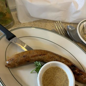 Gumbo Shop - Grilled Boudin with Creole Mustard - Cajun/Creole Near Me - New Orleans, Louisiana Gumbo Shop - Grilled Boudin with Creole Mustard - Cajun/Creole Near Me - New Orleans, Louisiana