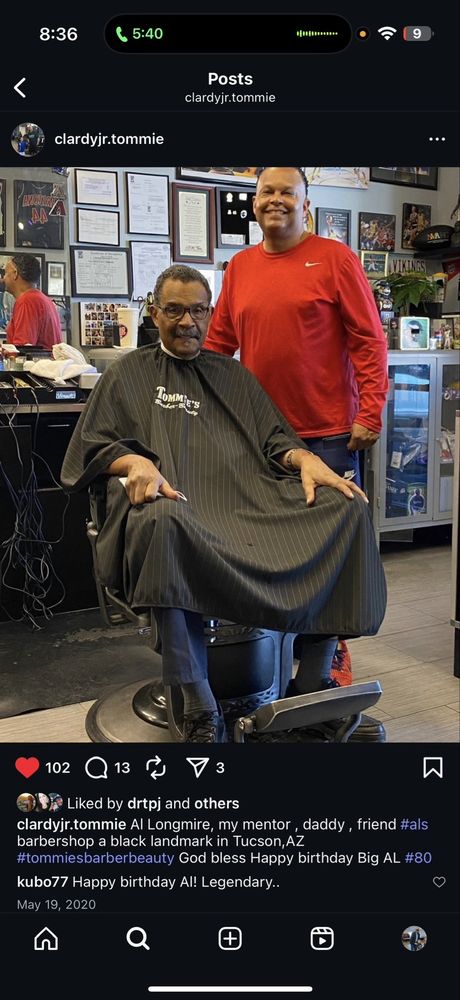 Tommie's Barber-Beauty Logo