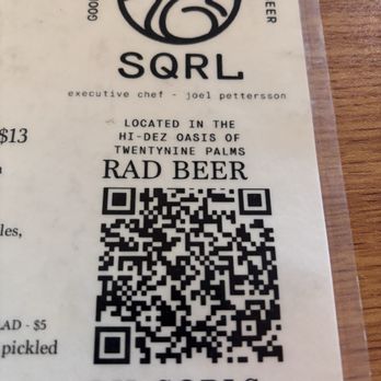 Grnd Sqrl - Beer menu - Gastropubs Near Me - Twentynine Palms, California Grnd Sqrl - Beer menu - Gastropubs Near Me - Twentynine Palms, California