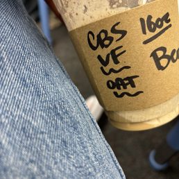 Iced Cinnamon brown sugar coffee w/ oat milk and vanilla cold foam 3