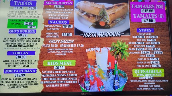 Menu photo 7 Gio's Taqueria 2 Carrollton, TX