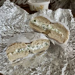 Everything Bagel with Flavored Cream Cheese Everything Bagel with Flavored Cream Cheese