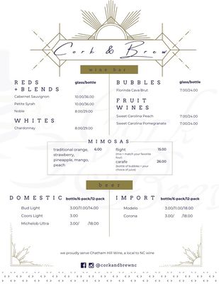 Menu photo 4 Cork & Brew Roseboro, NC Menu photo 4 Cork & Brew Roseboro, NC