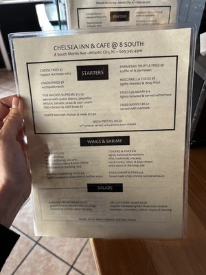 Menu photo 3 Chelsea Inn Atlantic City, NJ