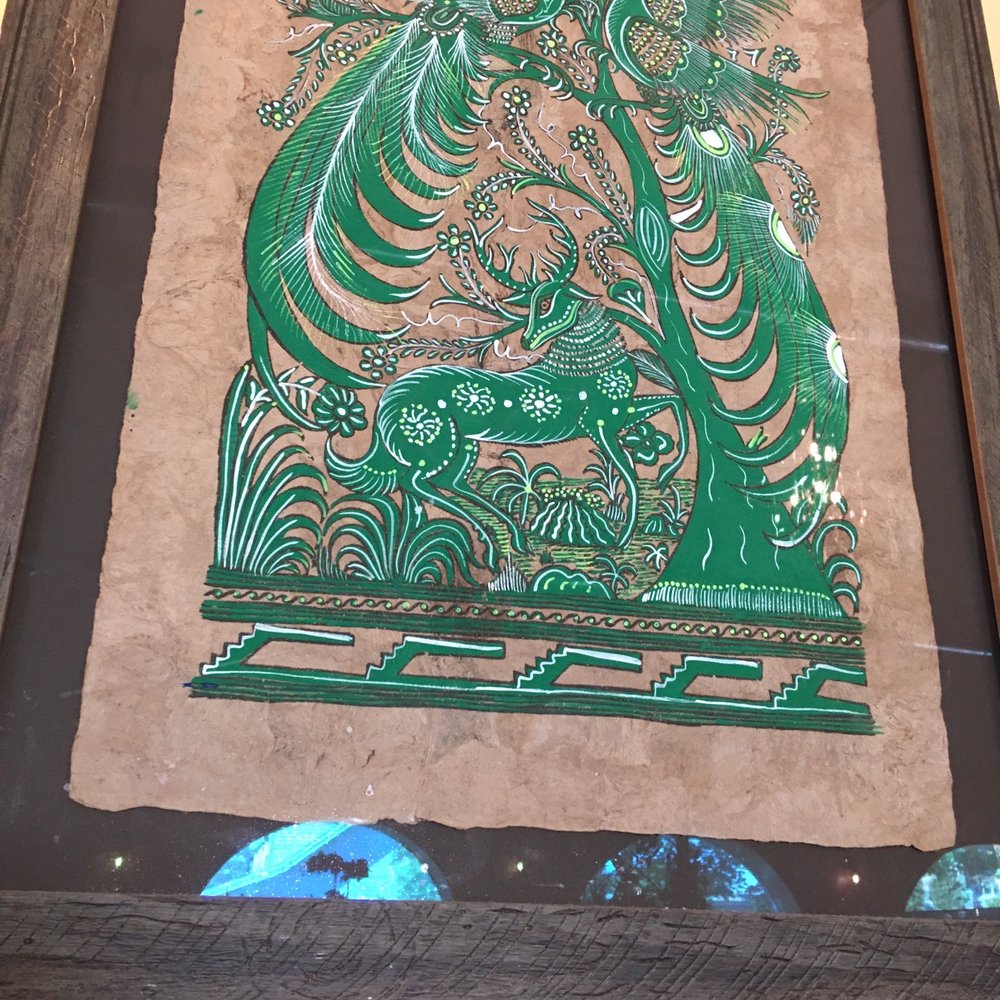 La Cabanita - Another, of the many, Amate paintings - Mexican Near Me - Poughkeepsie, New York La Cabanita - Another, of the many, Amate paintings - Mexican Near Me - Poughkeepsie, New York