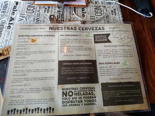 Menu photo 4 Chachingo Mendoza, M