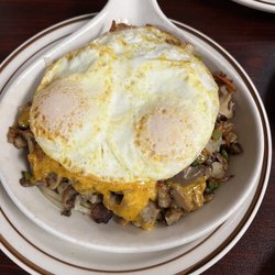 Shabbona Cafe - Farmer's skillet with sausage instead of ham (5/5)