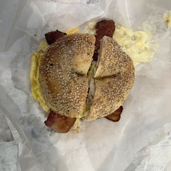 Spread Bagelry - a breakfast sandwich with bacon and eggs - Coffee & Tea Near Me - Bryn Mawr, Pennsylvania Spread Bagelry - a breakfast sandwich with bacon and eggs - Coffee & Tea Near Me - Bryn Mawr, Pennsylvania