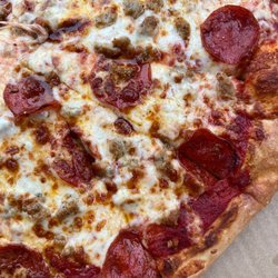 Cicero’s Pizza - Pepperoni and sausage pizza