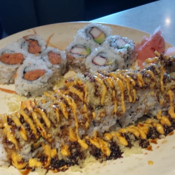 Chopstix - Combination sushi. Includes Crunchy Roll, California roll, and spicy tuna roll - Sushi Bars Near Me - San Diego, California Chopstix - Combination sushi. Includes Crunchy Roll, California roll, and spicy tuna roll - Sushi Bars Near Me - San Diego, California