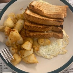 Herman's Diner - $5 for all this! (There's a 2nd egg under all that toast)
