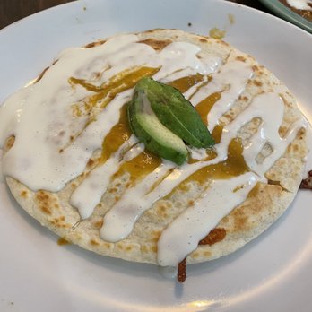 Fridas Fresh Mex & Cantina - Zinchronosado or something like that. Basically a double decker quesadilla or non-crunchy mexican pizza. Dad loved it. - Tacos Near Me - Ormond Beach, Florida Fridas Fresh Mex & Cantina - Zinchronosado or something like that. Basically a double decker quesadilla or non-crunchy mexican pizza. Dad loved it. - Tacos Near Me - Ormond Beach, Florida