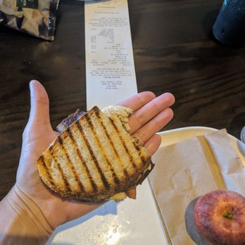 Panera Bread - And my hand is pretty small... So for & 7.00 it's pretty shitty portion... I chose not to eat this... Gave it away to my daughter. - Salad Near Me - Mcdonough, Georgia Panera Bread - And my hand is pretty small... So for & 7.00 it's pretty shitty portion... I chose not to eat this... Gave it away to my daughter. - Salad Near Me - Mcdonough, Georgia