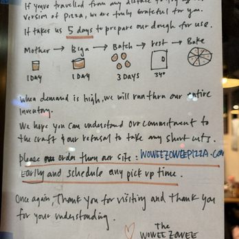Wowee Zowee - Read this because sometimes they close early - Pizza Near Me - Tustin, California Wowee Zowee - Read this because sometimes they close early - Pizza Near Me - Tustin, California