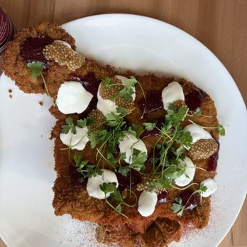 Flatiron Cafe & Bar - Pork schnitzel - Bars Near Me - La Crosse, Wisconsin Flatiron Cafe & Bar - Pork schnitzel - Bars Near Me - La Crosse, Wisconsin