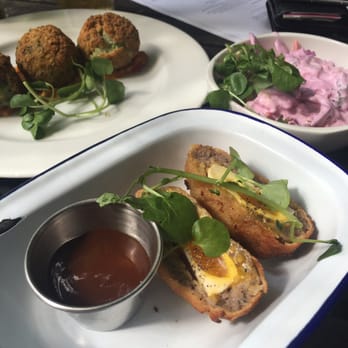 The Garden Gate - Scotch egg and Arancini balls - Pubs Near Me - London, XGL The Garden Gate - Scotch egg and Arancini balls - Pubs Near Me - London, XGL