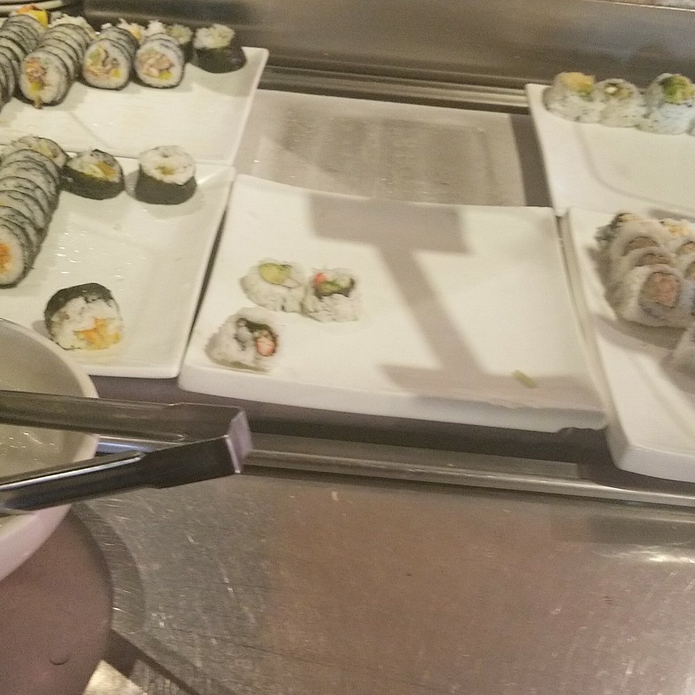 Sushi Garden - SUSHI SELECTION SALMON SKIN ROLL , VEGGIE, CALI ROLL PRETTY MUCH EMPTY AND CRAB SALAD ROLL - Sushi Bars Near Me - Tucson, Arizona Sushi Garden - SUSHI SELECTION SALMON SKIN ROLL , VEGGIE, CALI ROLL PRETTY MUCH EMPTY AND CRAB SALAD ROLL - Sushi Bars Near Me - Tucson, Arizona