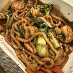 Udon chicken add veggies, we also order La Mason Chicken wing we forgot to take a picture they were amazing. Udon chicken add veggies, we also order La Mason Chicken wing we forgot to take a picture they were amazing.